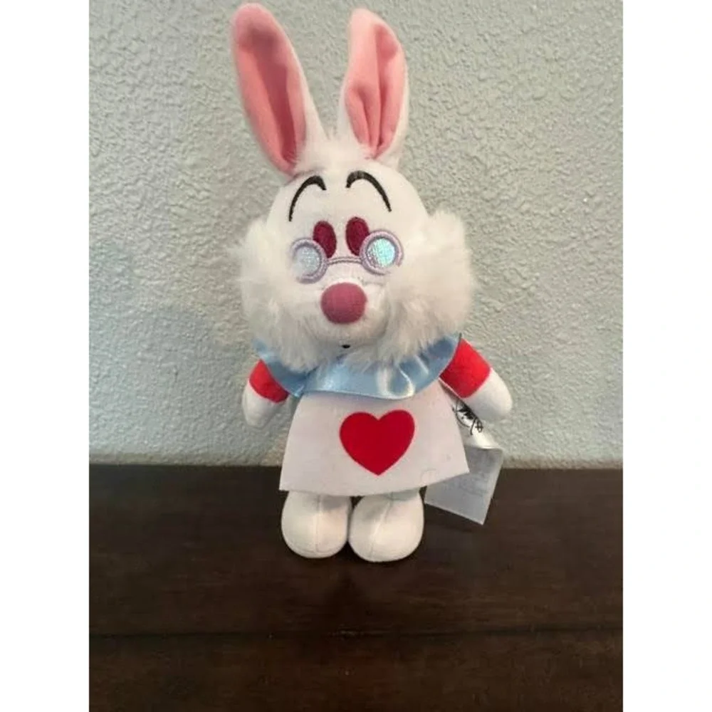 Disney Store Alice in Wonderland White Rabbit Plush Rare Heart Tunic Herald